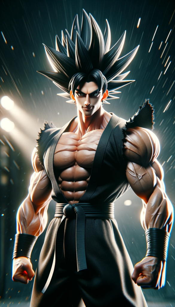 Goku y el Zyzz fusionados